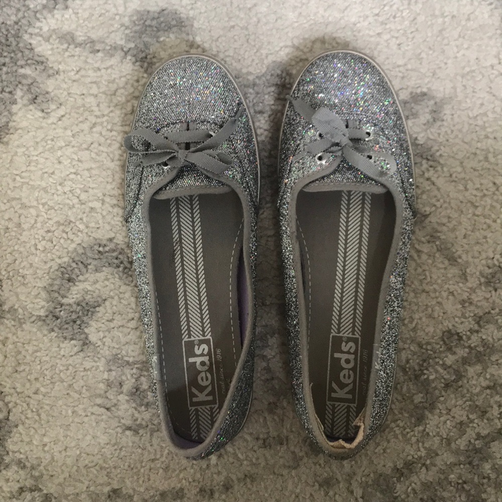 Sparkle glitter keds slip ons